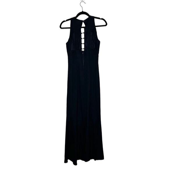 Jessica McClintock Gunne Sax Maxi Dress Women's Black Size 5/6 - Picture 2 of 6